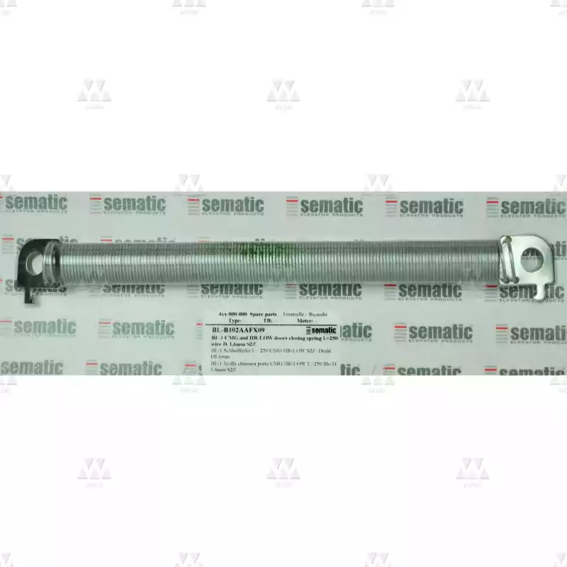 BL-B102AAFX09 | 1 X SCHLIEßFEDER L= 250 CMG HR-LOW S2Z, DRAHT Ø1,6MM