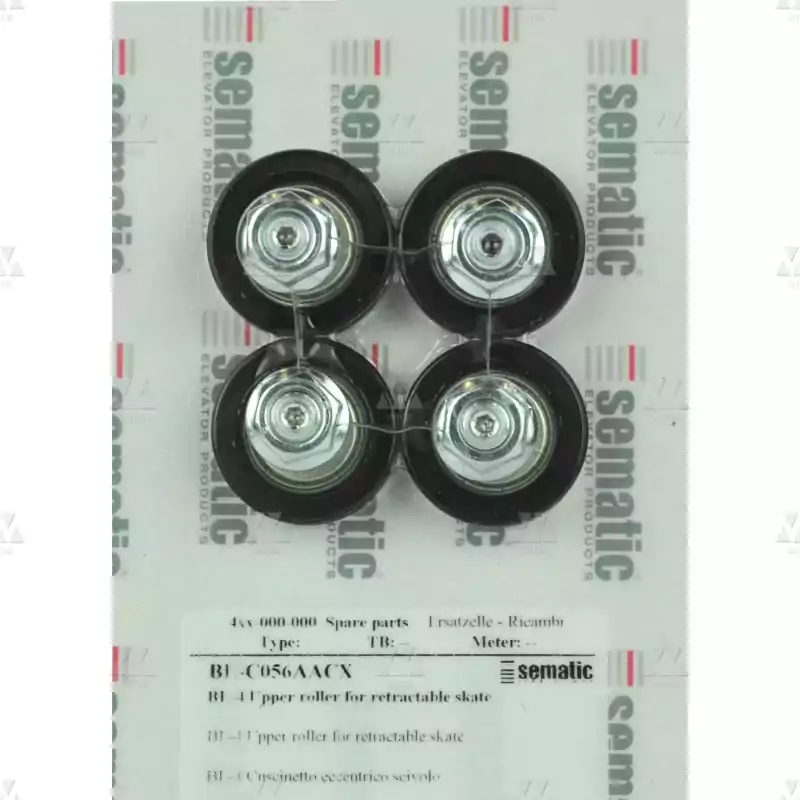 BL-C056AACX | 4 X OBERE ALU LAUFROLLE FÜR MITNEHMERSCHWERT (MIT EXZENTER), D.30MM ÄUßERE