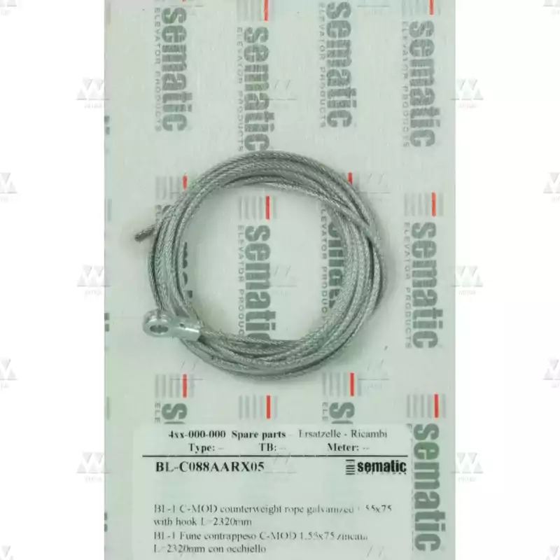 BL-C088AARX05 | 1 X GEGENGEWICHT SEIL (L=2320 MM) BL-C088AARX05 | 1 X GEGENGEWICHT SEIL (L=2320 MM)