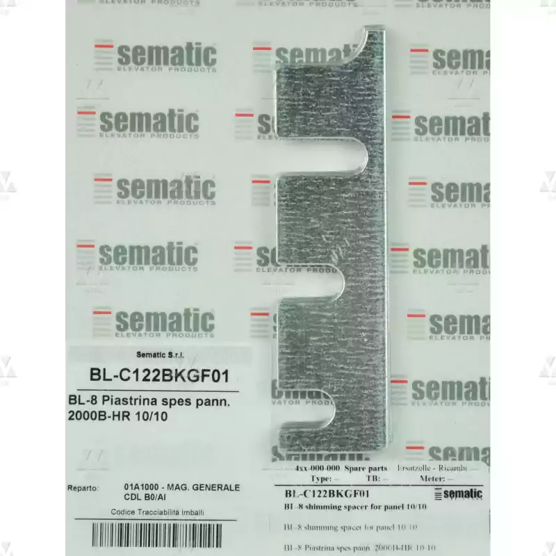BL-C122BKGF01 | 8 X DISTANZBLECH 1MM FÜR TÜRFLÜGEL (2000B-HR 10/10)