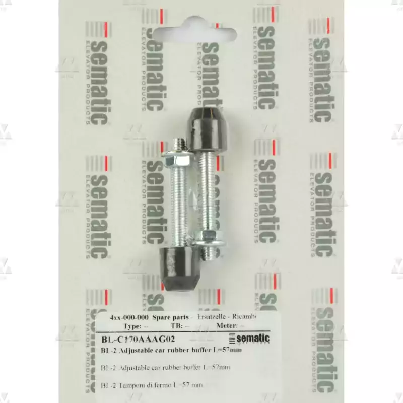BL-C170AAAG02 | 2 X CARRIAGE RUBBER BUFFER (LENGTH = 57MM) BL-C170AAAG02 | 2 X CARRIAGE RUBBER BUFFER (LENGTH = 57MM)